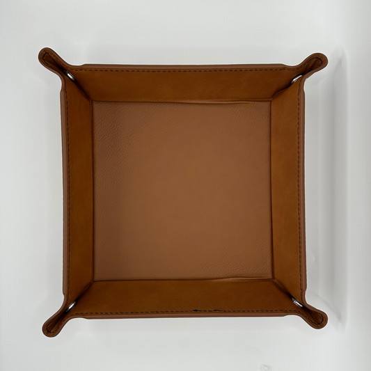 Personalized Leatherette Dice Tray – Custom Laser Engraved Design