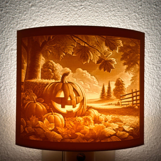 Autumn Field Jack-O'-Lantern Night Light