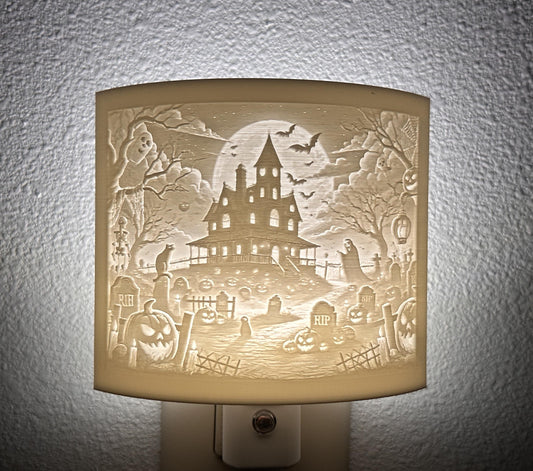 Spooky Haunted House Night Light