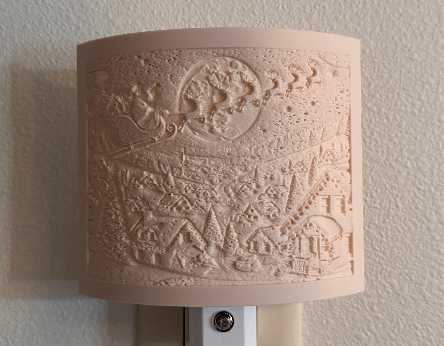 Santa and Flying Reindeer Night Light