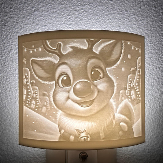 Smiling Reindeer Night Light