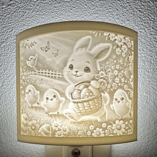 Bunny with Chicks Night Light