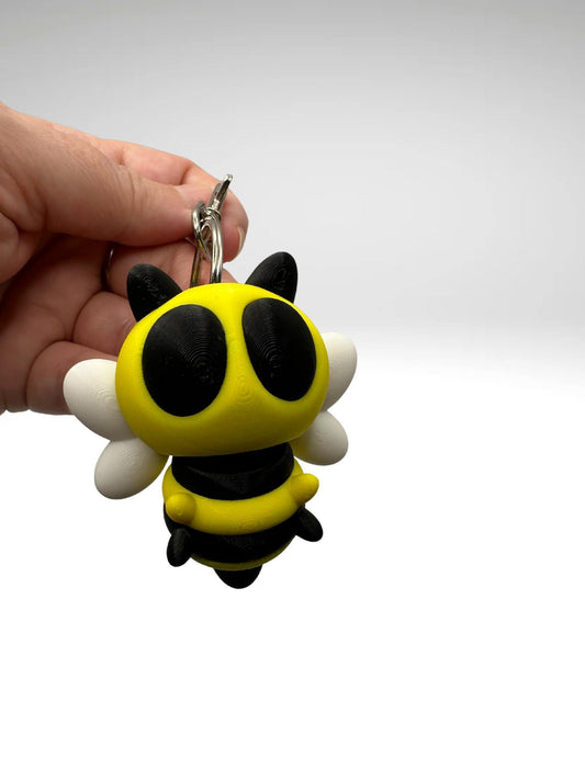 Adorable Bumblebee Keychain– Bumblebee Bag Charm – Bee Lover Gift