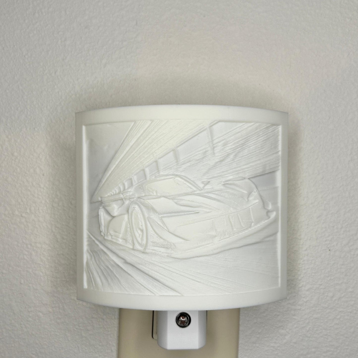 Race Car Night Light | Room Decor | Available in Beige or White