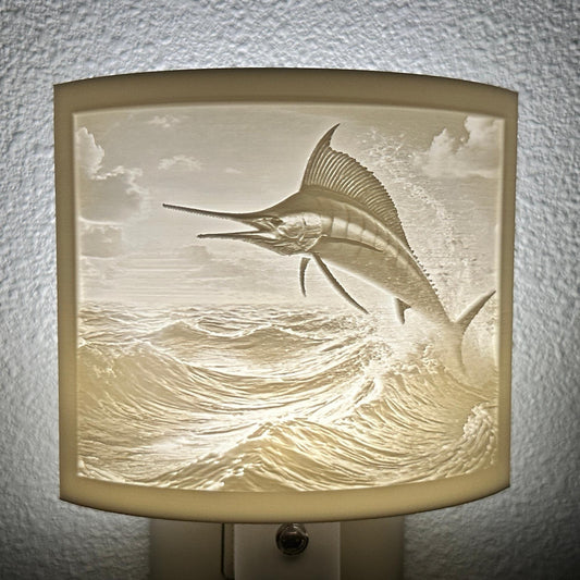 Marlin Night Light – Ocean Scene