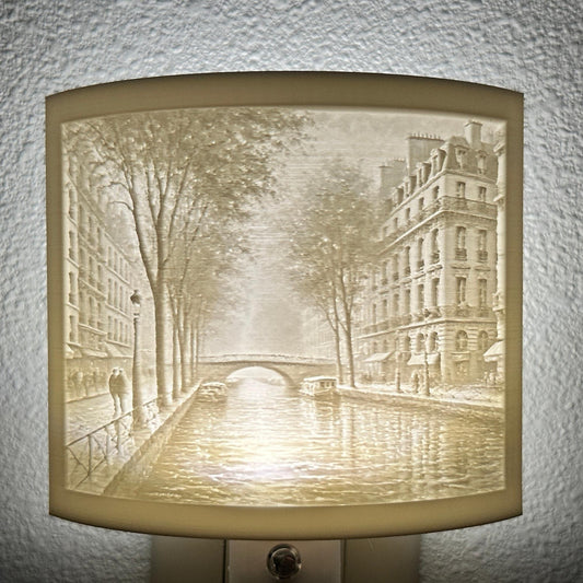 Romantic Canal Scene Night Light