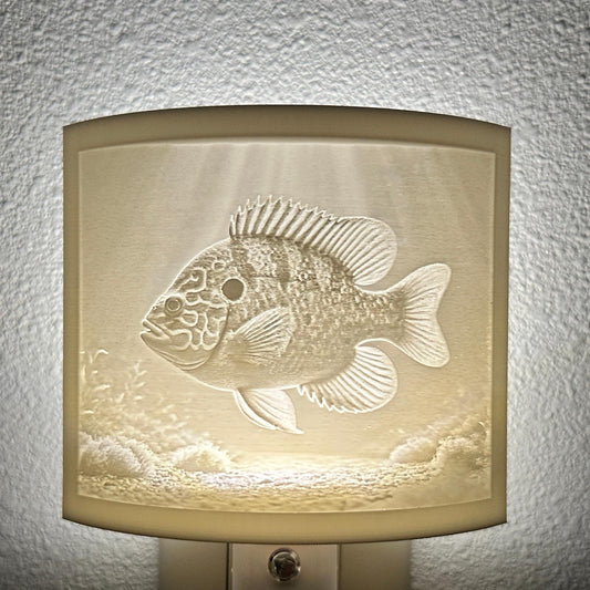 Sunfish Night Light – Fishing Decor, Underwater Scene