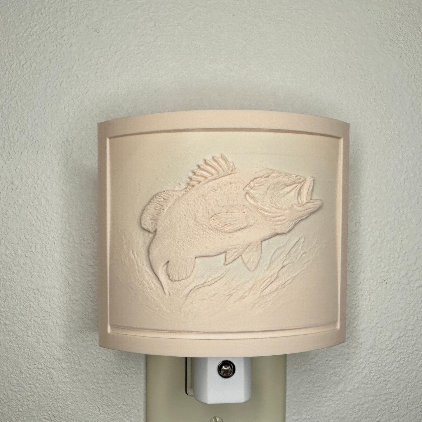 Bass Night Light - Cabin, Lake House, or Fisherman Gift