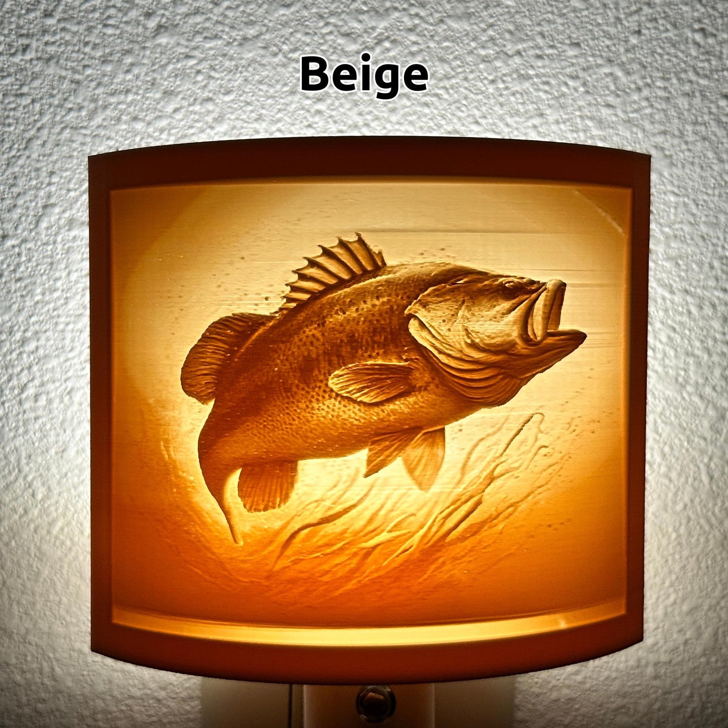 Bass Night Light - Cabin, Lake House, or Fisherman Gift