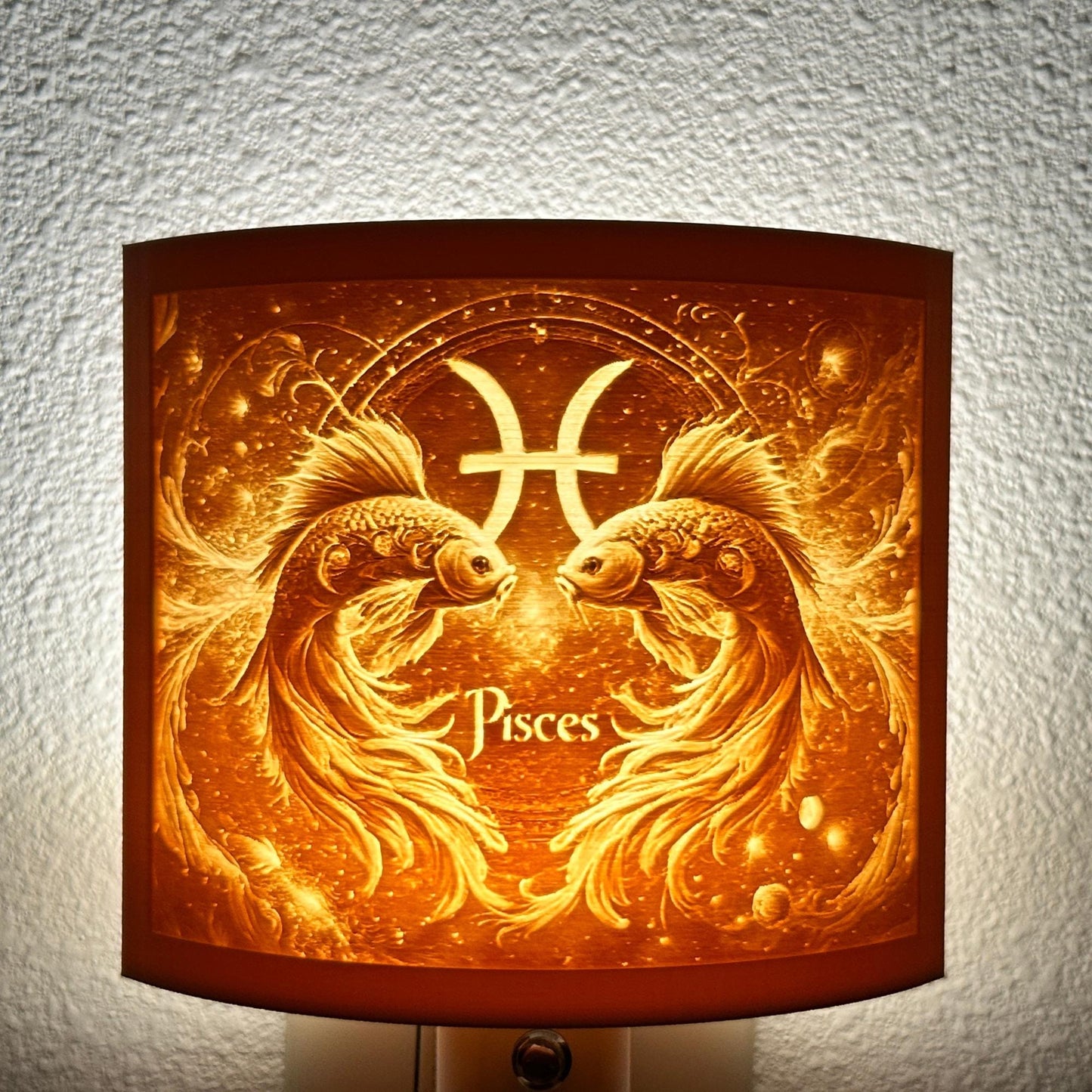 Pisces Zodiac Night Light – Twin Fish Design for Astrology Lovers and Dreamy Celestial Decor
