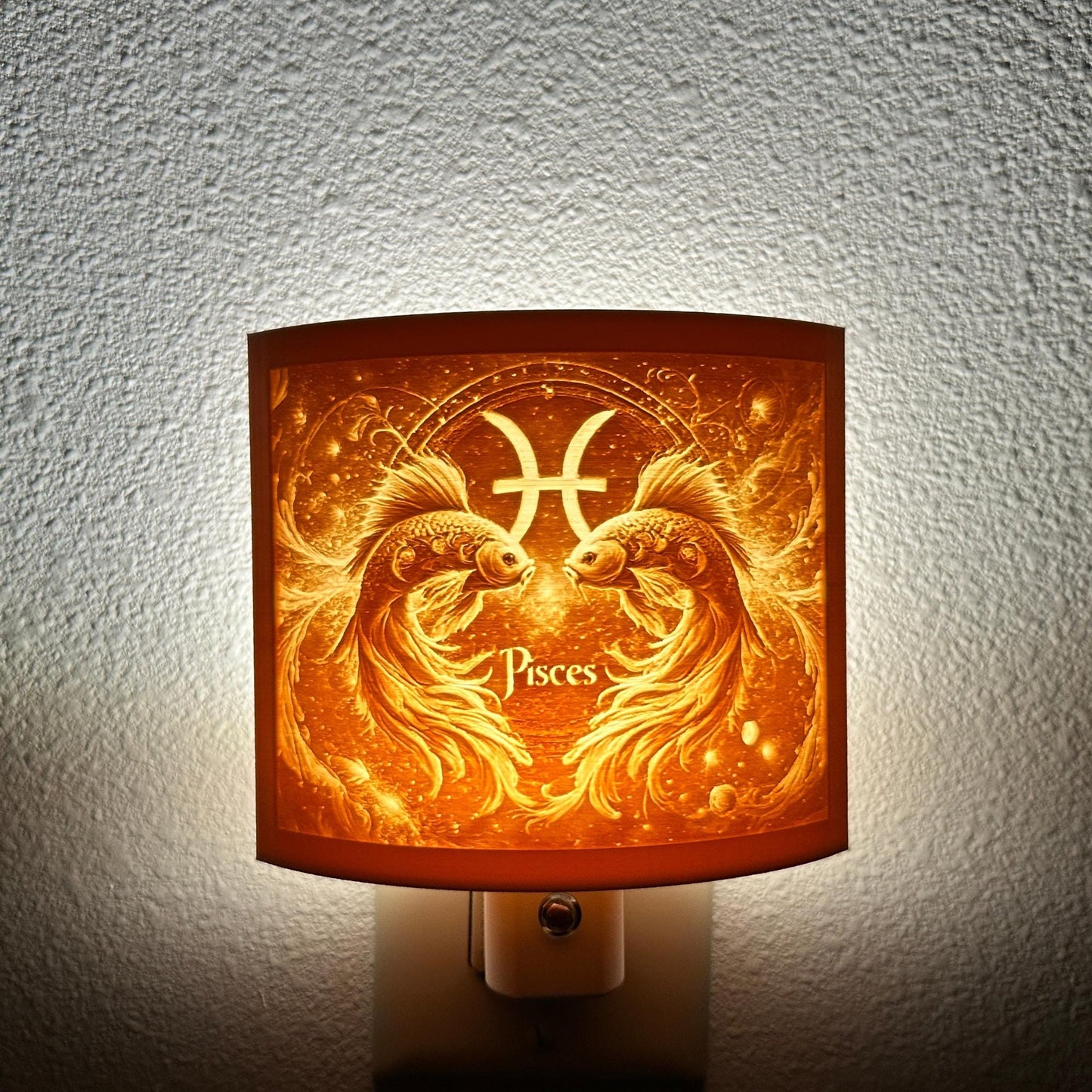Pisces Zodiac Night Light – Twin Fish Design for Astrology Lovers and Dreamy Celestial Decor