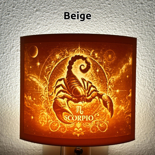 Scorpio Zodiac Night Light – Scorpion Design for Astrology Lovers and Celestial Decor