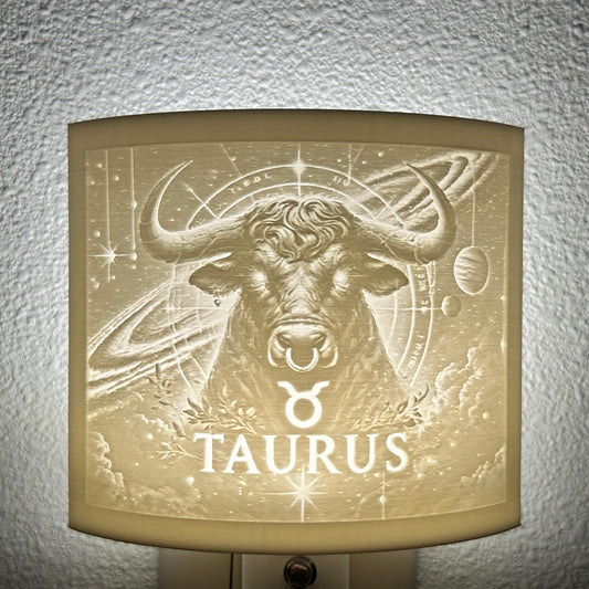 Taurus Zodiac Night Light – Bull Design for Astrology Lovers and Earthy Celestial Decor
