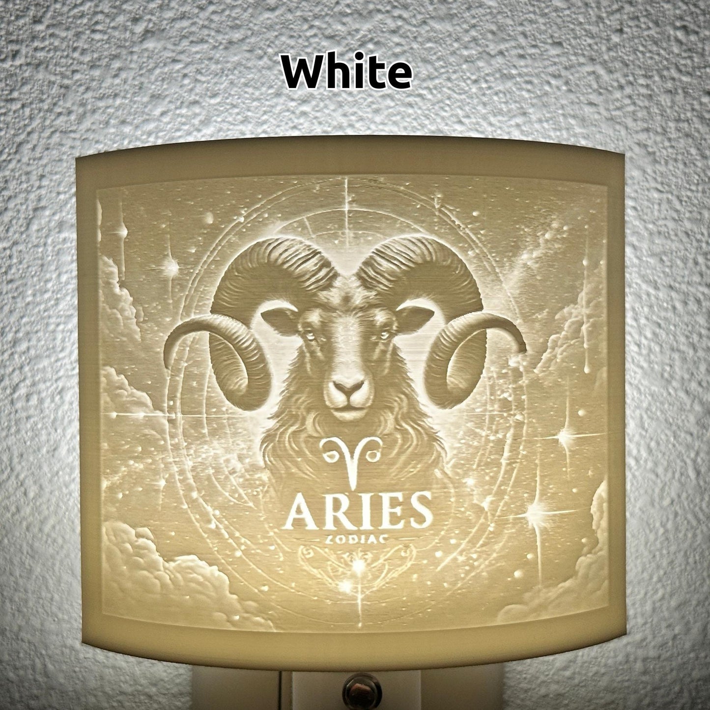 Aries Zodiac Night Light – Ram Design for Astrology Lovers and Fiery Celestial Decor