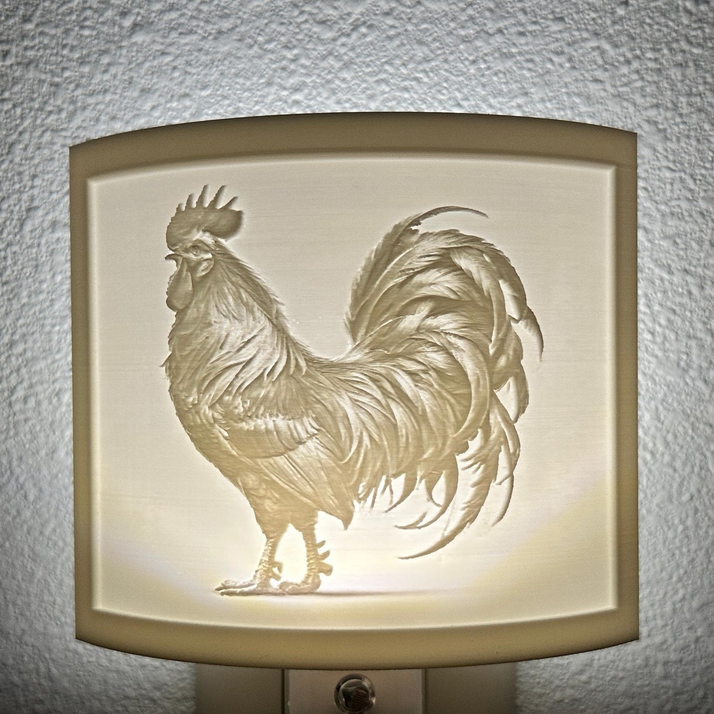 Rooster Night Light – Farmhouse Decor, Rustic Country Charm