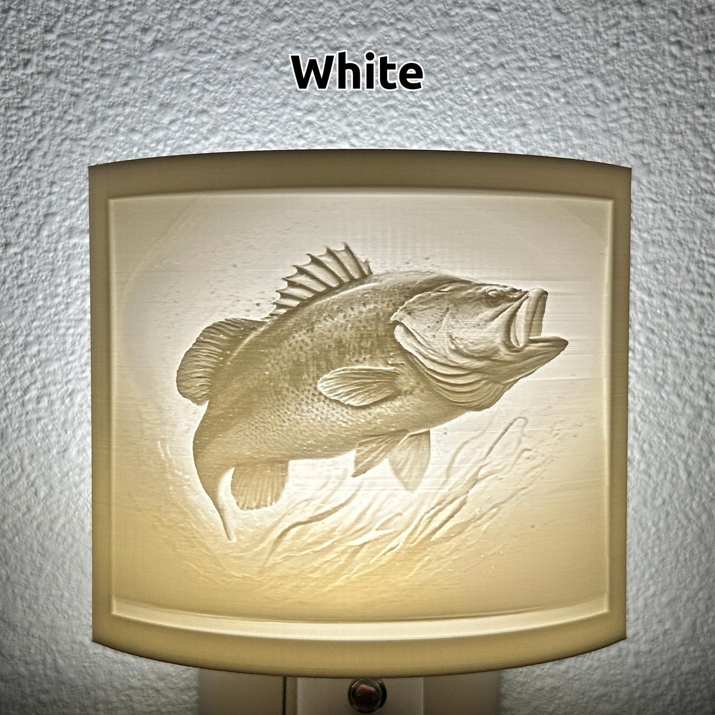 Bass Night Light - Cabin, Lake House, or Fisherman Gift