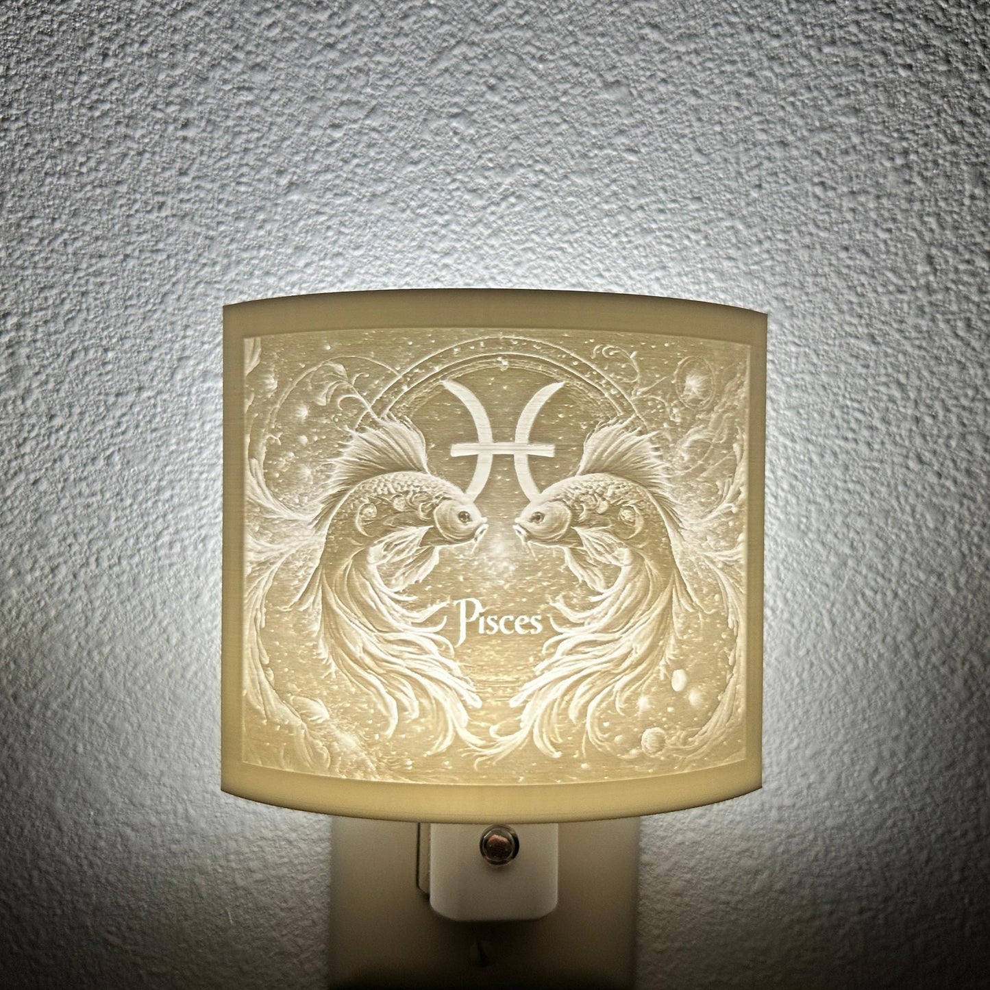 Pisces Zodiac Night Light – Twin Fish Design for Astrology Lovers and Dreamy Celestial Decor