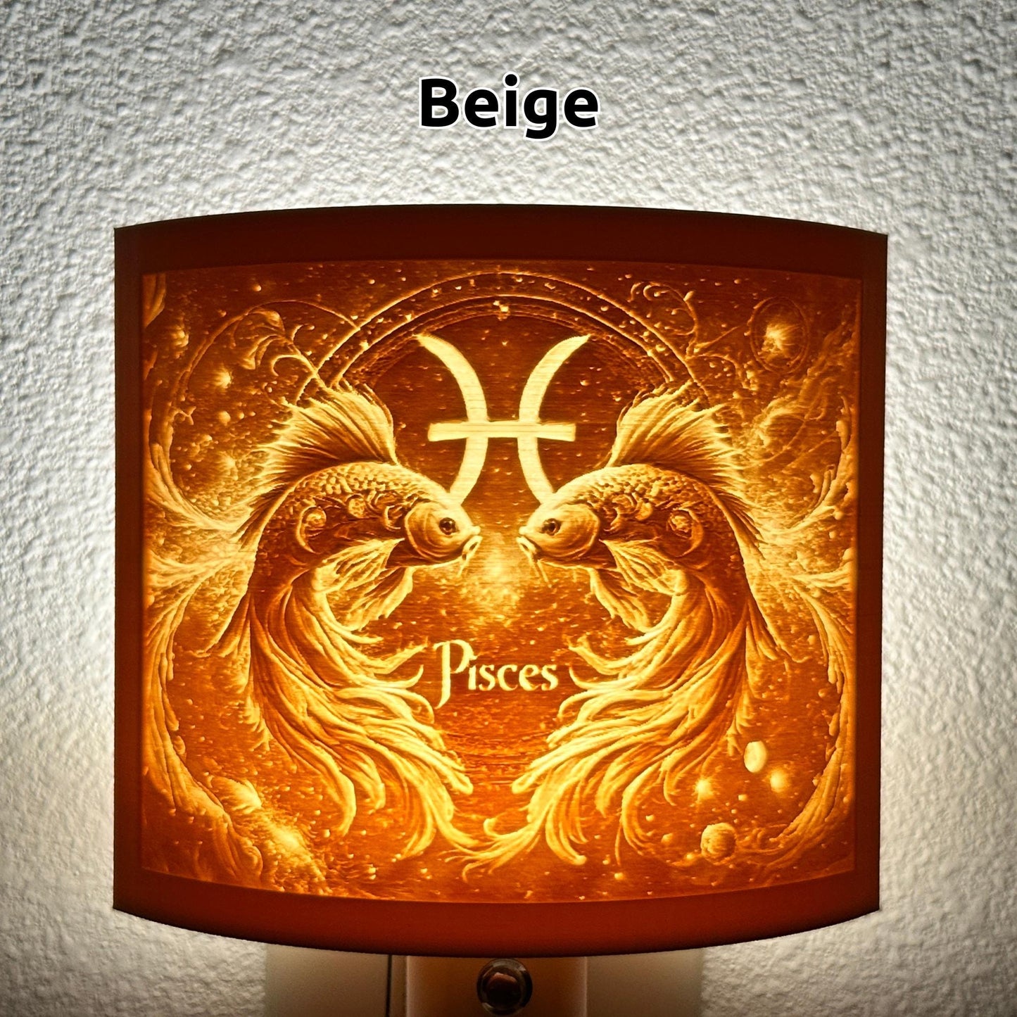 Pisces Zodiac Night Light – Twin Fish Design for Astrology Lovers and Dreamy Celestial Decor