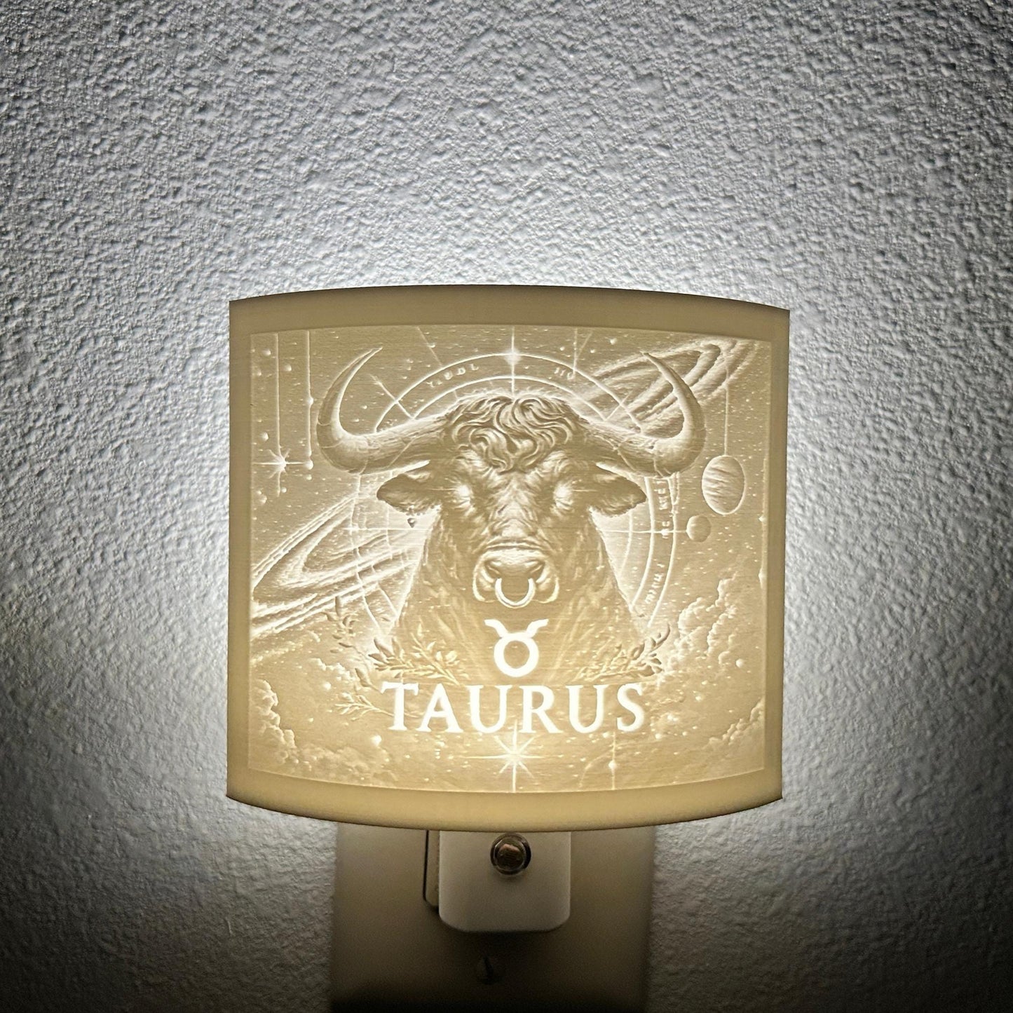 Taurus Zodiac Night Light – Bull Design for Astrology Lovers and Earthy Celestial Decor