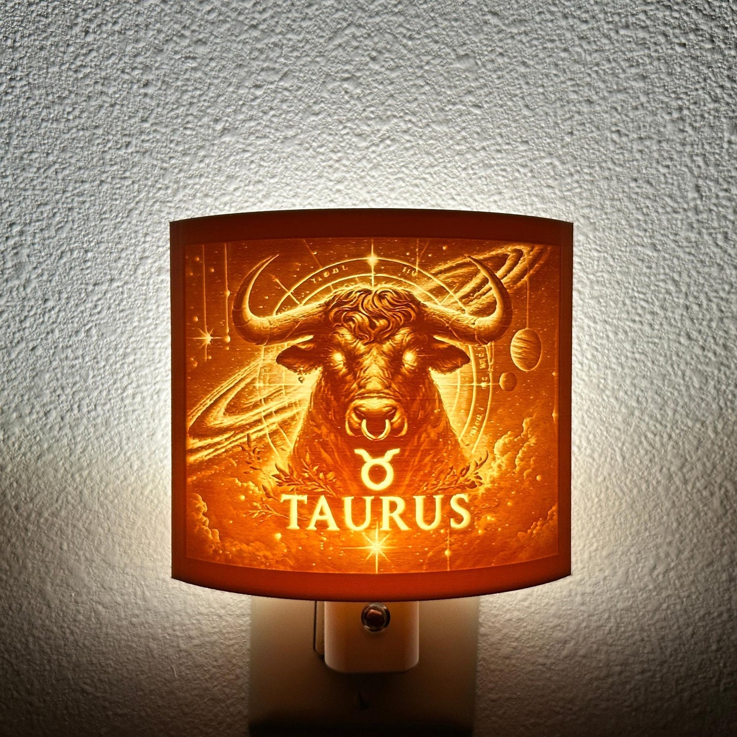 Taurus Zodiac Night Light – Bull Design for Astrology Lovers and Earthy Celestial Decor