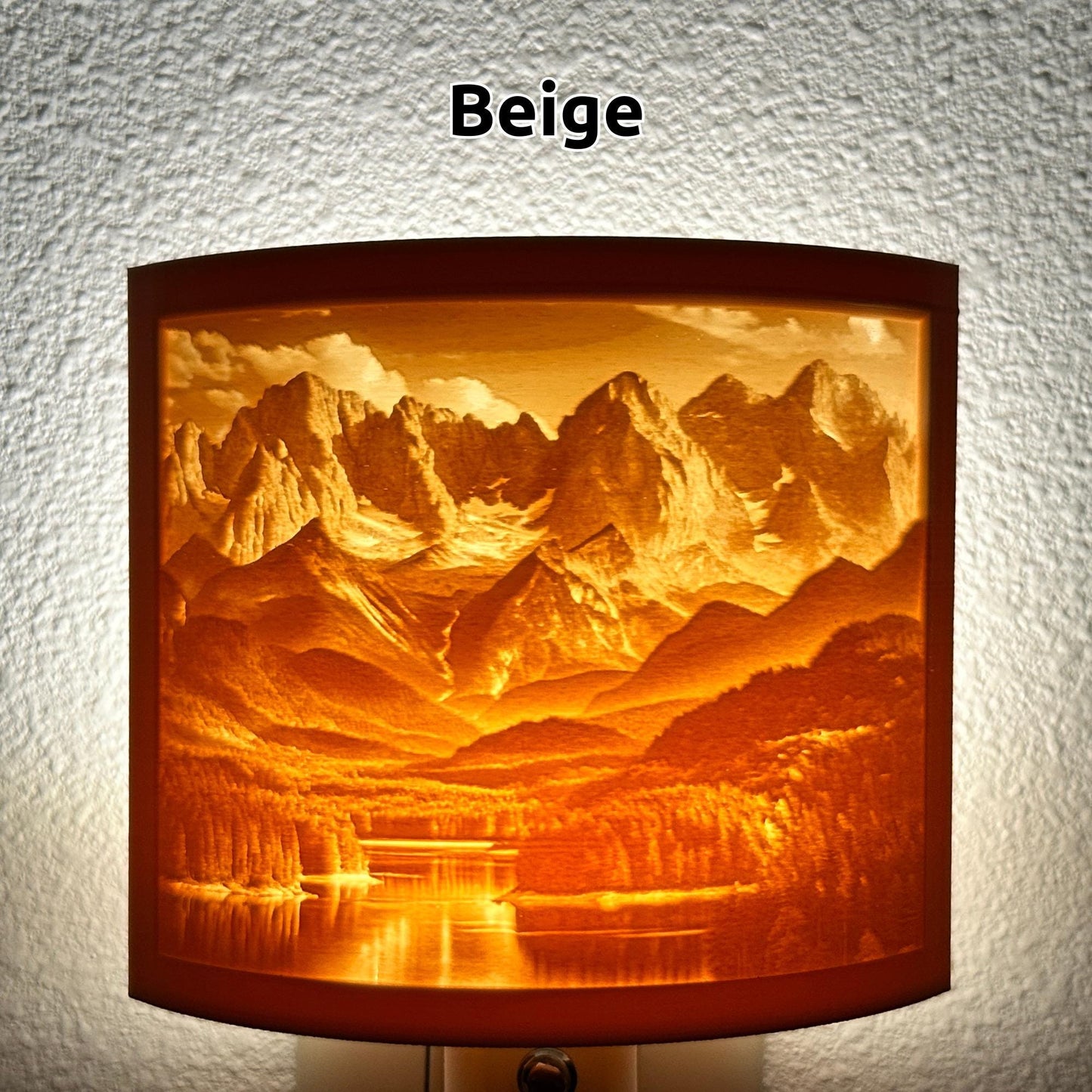 Peaceful Mountain Lake Night Light