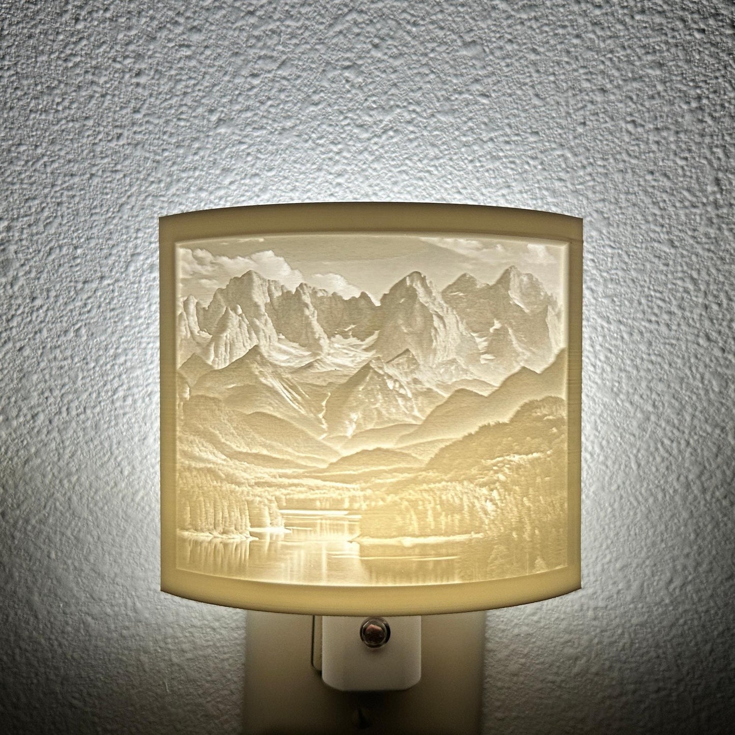 Peaceful Mountain Lake Night Light