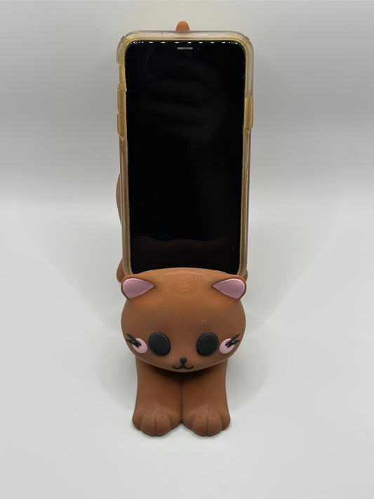 Cute Cat Multipurpose Holder | Desk Buddy for Phones, Gamers, & Cat Lovers