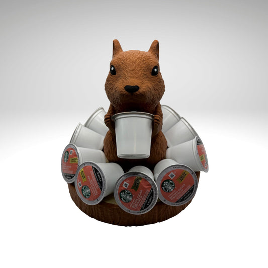 Squirrel Capsule or K-Cup Holder – Woodland Coffee Pod Organizer