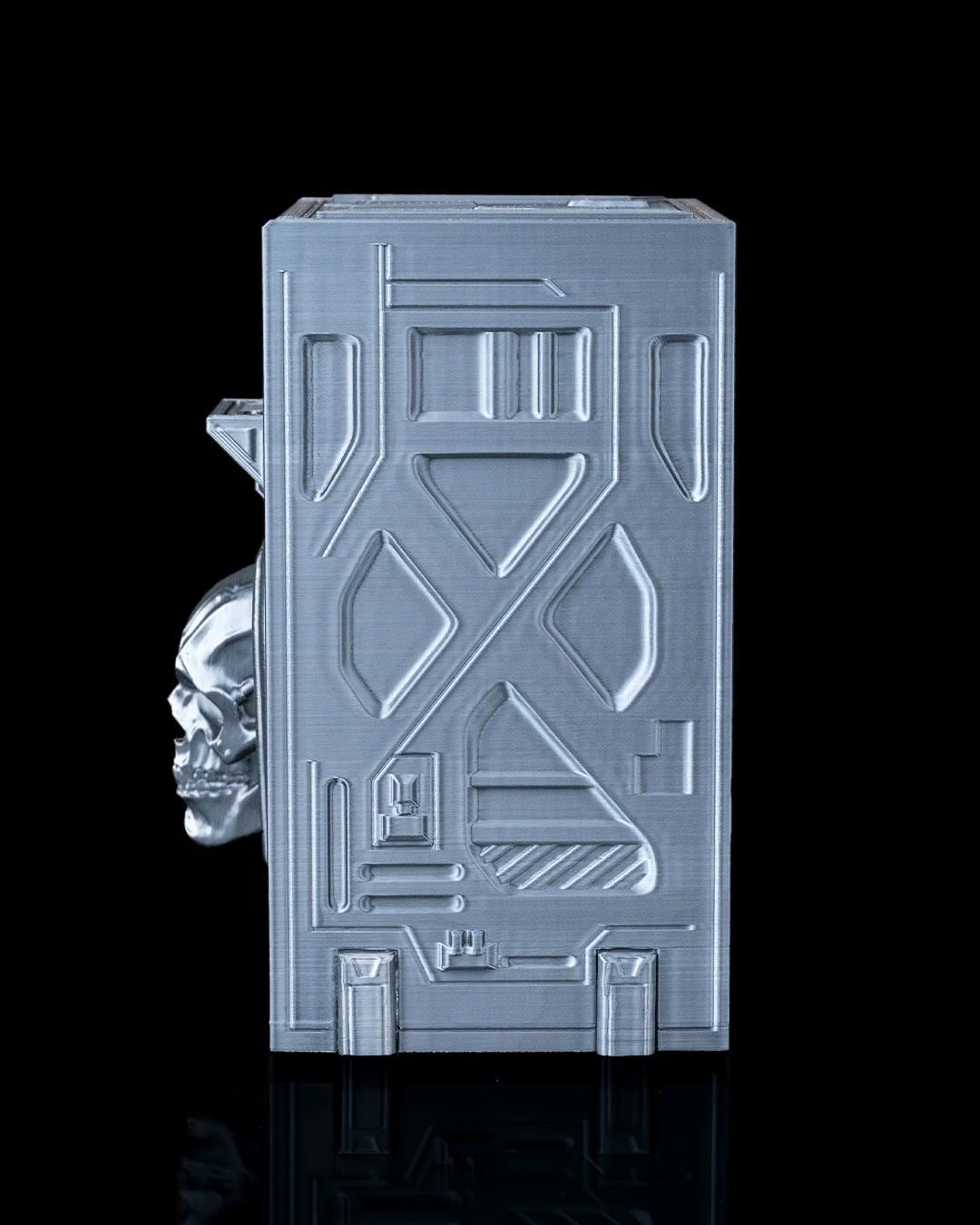 Skull Card Deck Box | Dice & Token Holder | MTG, TCG, RPG Storage Case