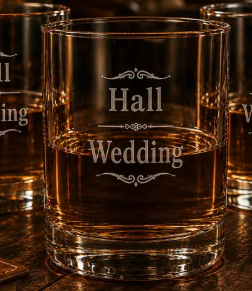Custom logo Rocks glass