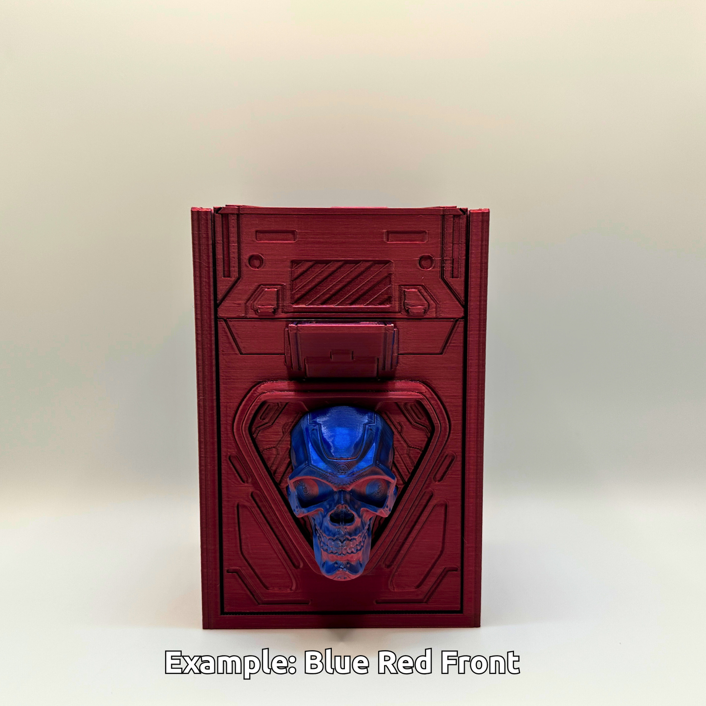 Skull Card Deck Box | Dice & Token Holder | MTG, TCG, RPG Storage Case