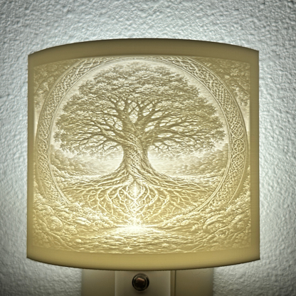 Tree of Life LED Night Light | Celtic Decor, Plug In, Auto On/Off