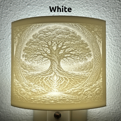 Tree of Life LED Night Light | Celtic Decor, Plug In, Auto On/Off