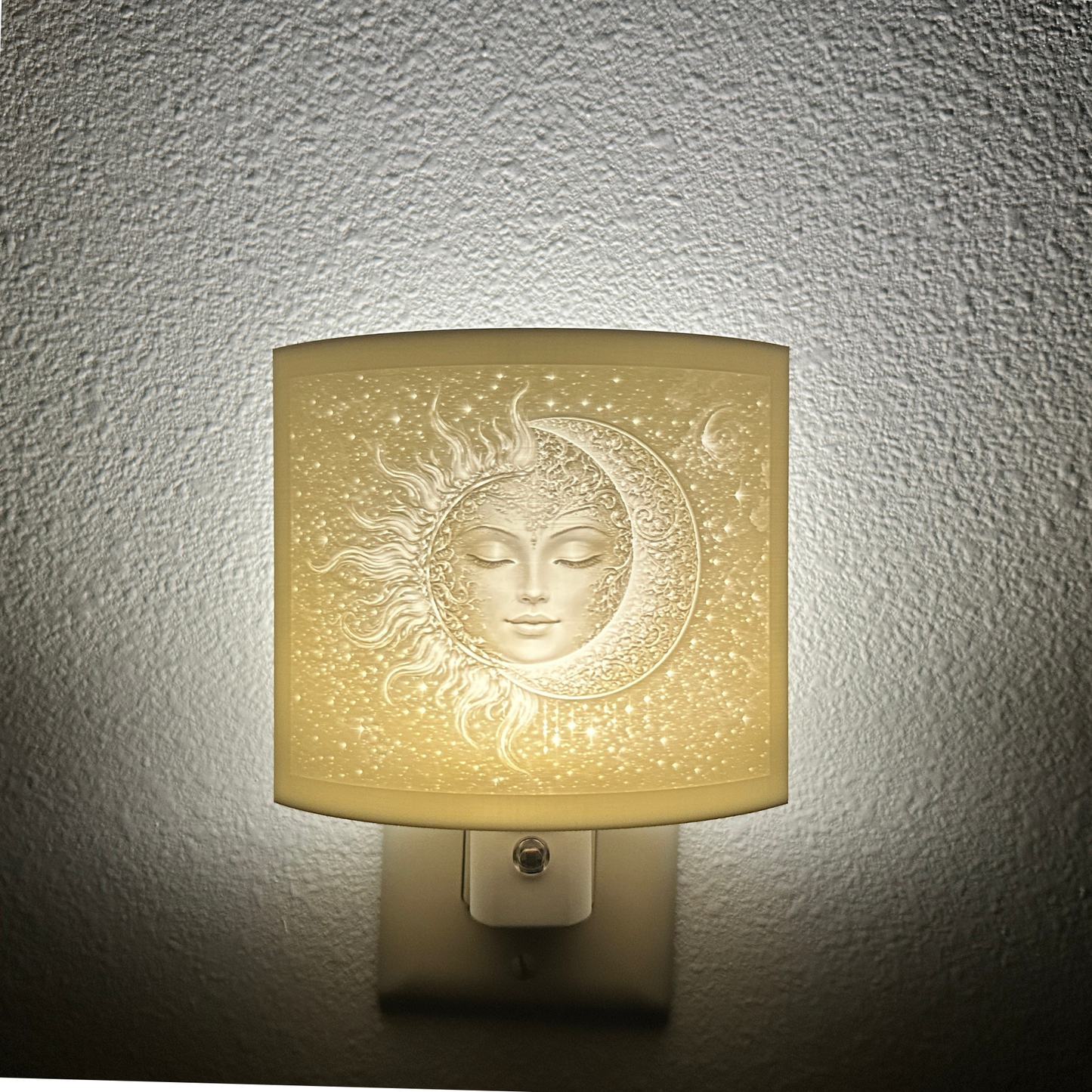 Sun & Moon Night Light | Celestial LED Plug-In, Auto On/Off