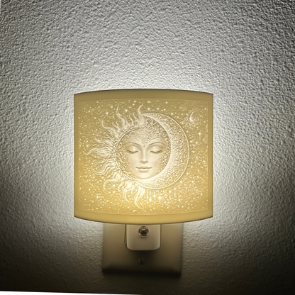 Sun & Moon Night Light | Celestial LED Plug-In, Auto On/Off