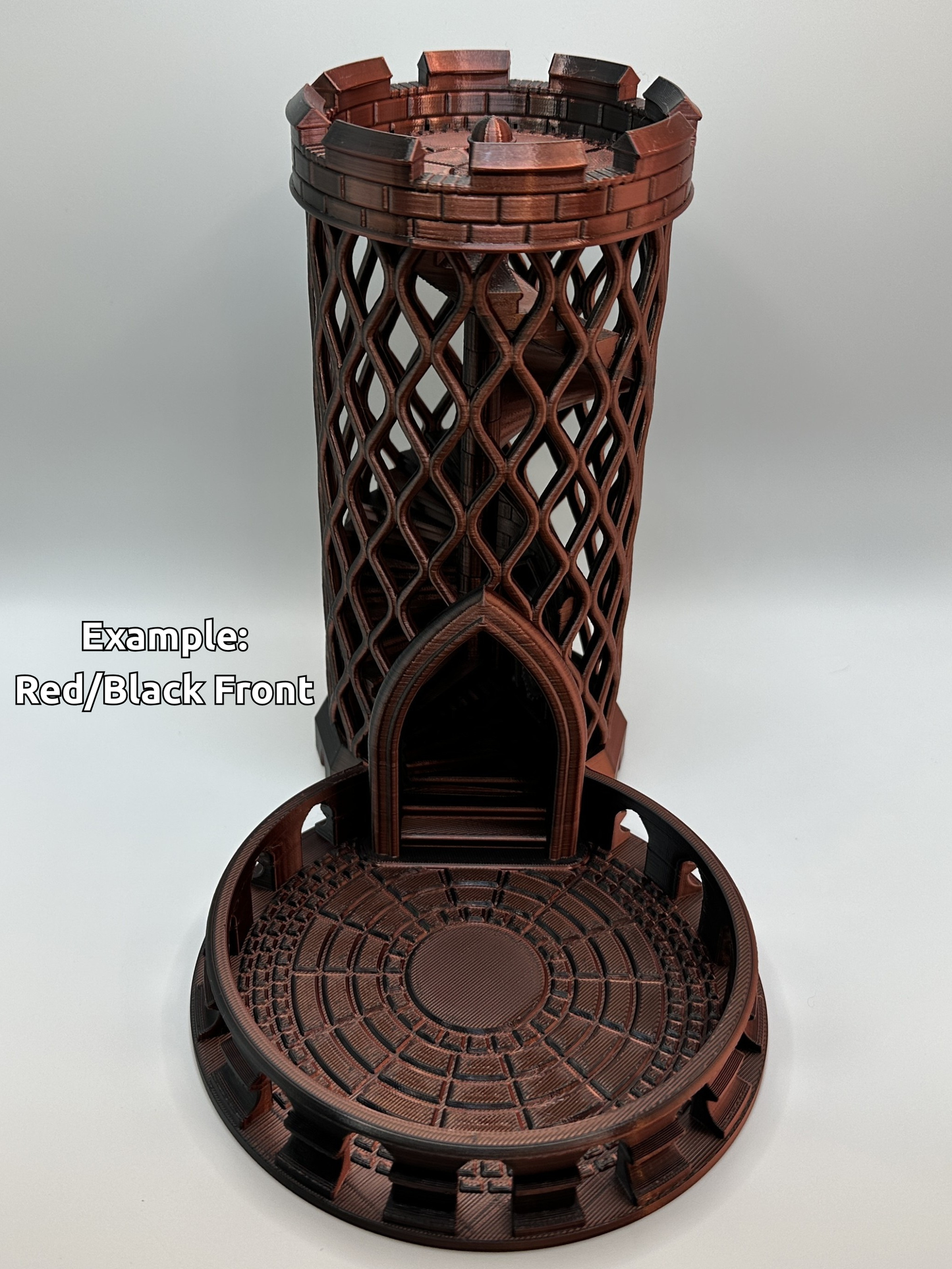 Castle Dice Tower | DnD RPG Dice Roller | Optional Tray | Custom Color