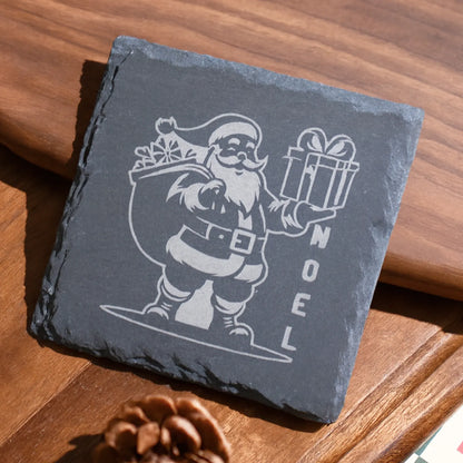 Personalized Engraved Slate Coaster Set