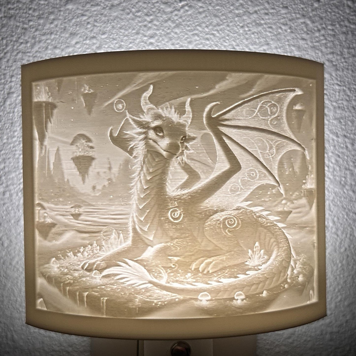 Enchanted Visions Collection Night Lights – Friendly Dragon