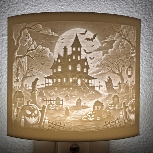 Spirit of Halloween Collection Night Lights – Spooky Haunted House