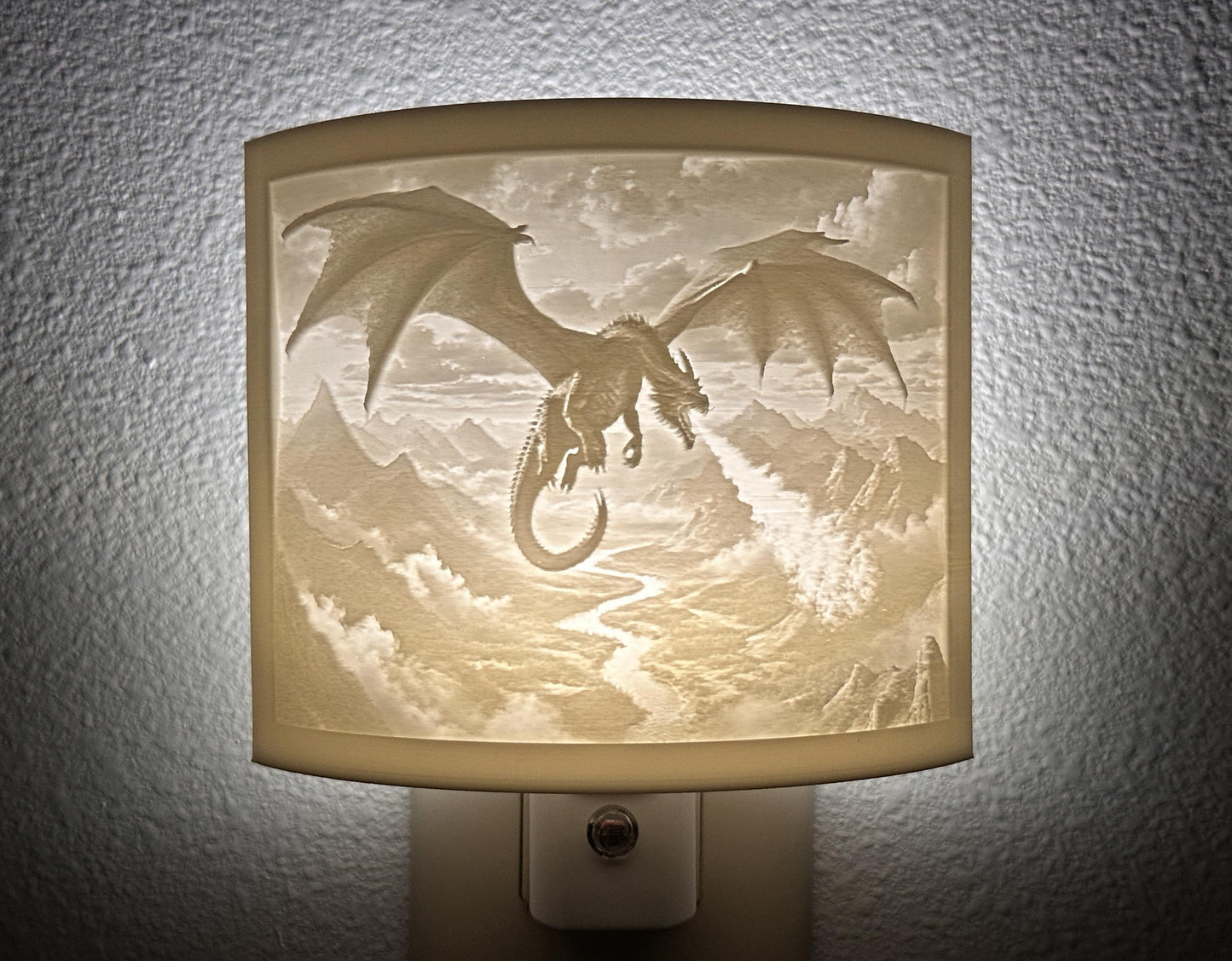 Enchanted Visions Collection Night Lights – Fire Breathing Dragon