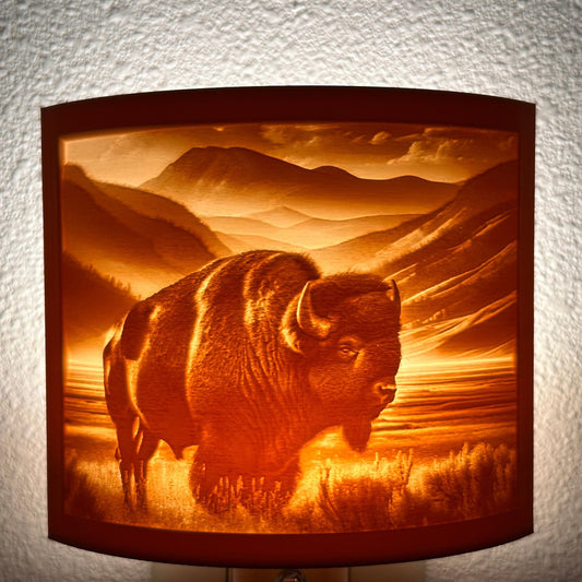 Outdoors Collection Night Light - Bison