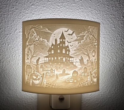 Spirit of Halloween Collection Night Lights – Spooky Haunted House