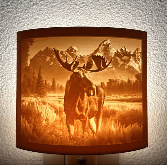 Outdoors Collection Night Light - Moose