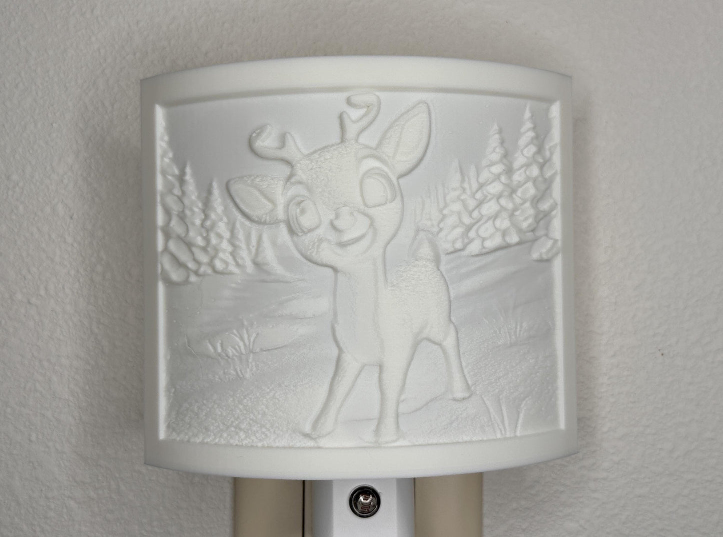 Christmas Collection Night Lights – Rudolph Standing in Snowy Forest