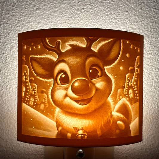 Smiling Rudolph  Night Light