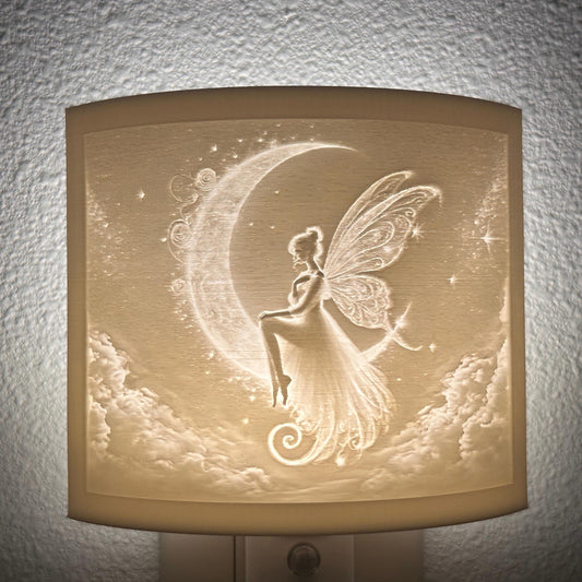 Enchanted Visions Collection Night Lights – Fairy on the Moon