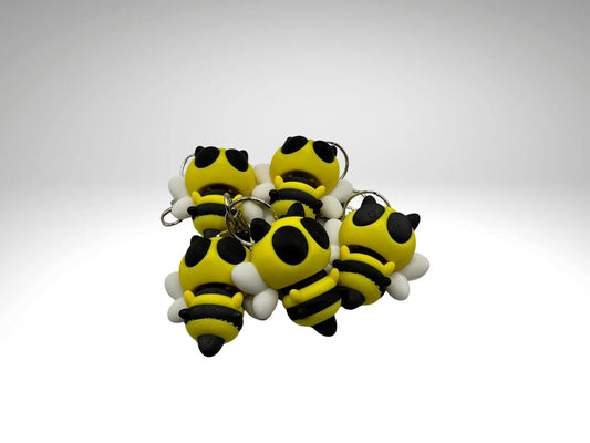 Adorable Bumblebee Keychain– Bumblebee Bag Charm – Bee Lover Gift