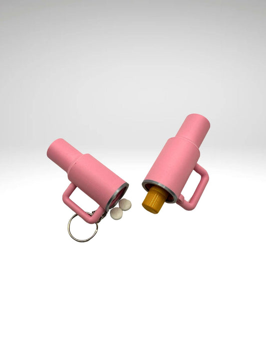 Mini Tumbler Keychain | Lip Balm Holder or Pill Case | Fun & Functional Gift