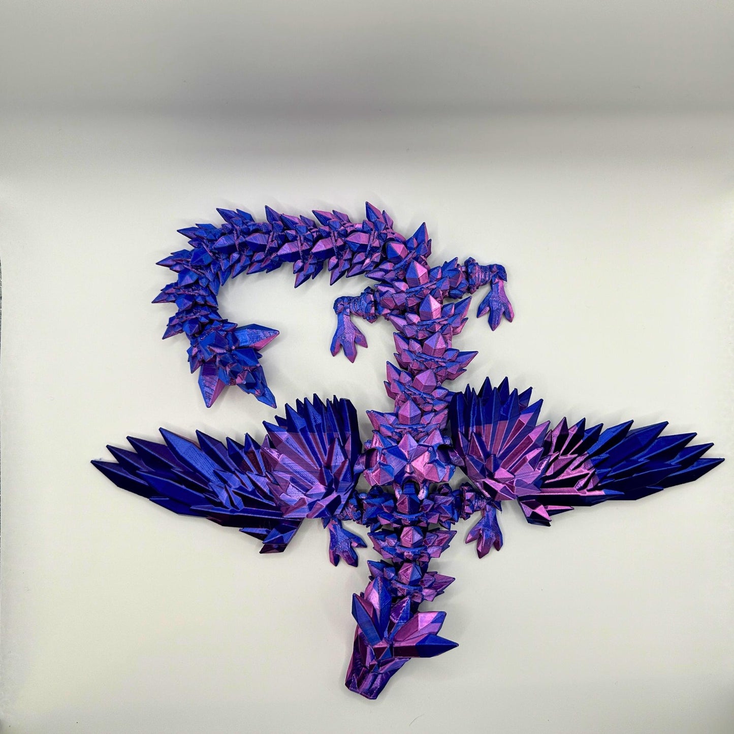 Articulated Crystal Winged Dragon – Fidget – Fantasy Dragon Desk Decor – Unique Gift for Dragon Lovers