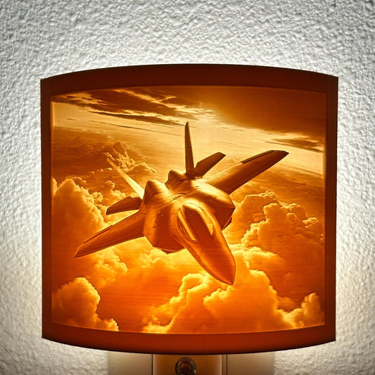 Fighter Jet Night Light - Aviation Decor
